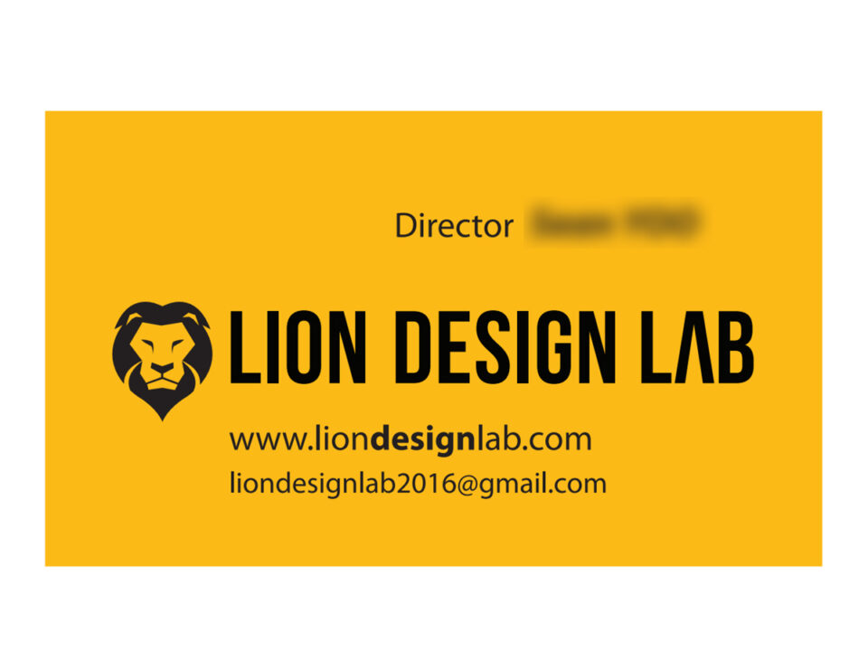 Lion Design Lab Name Card